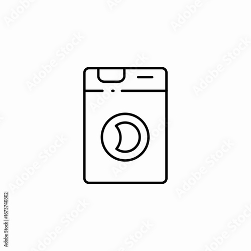 washing machine laundry icon sign vector