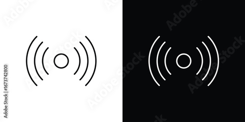 Sensor icons. simple, stroke, black icons