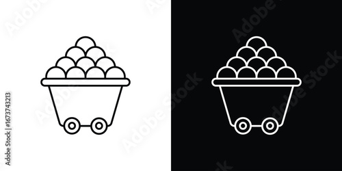 Raw material icons. simple, stroke, black icons