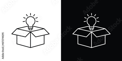 New product icons. simple, stroke, black icons