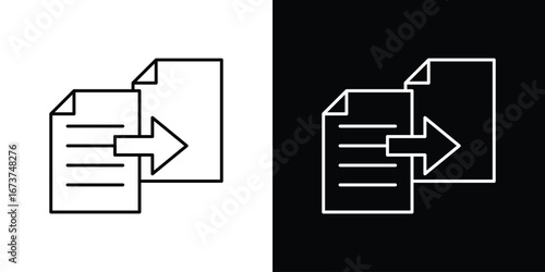 Compare icons. simple, stroke, black icons