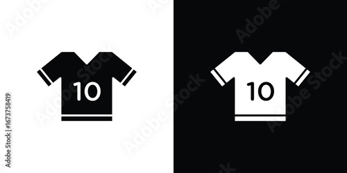 Soccer jersey icon symbol logo. Graphic template.