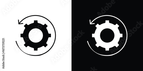Recovery icon symbol logo. Graphic template.