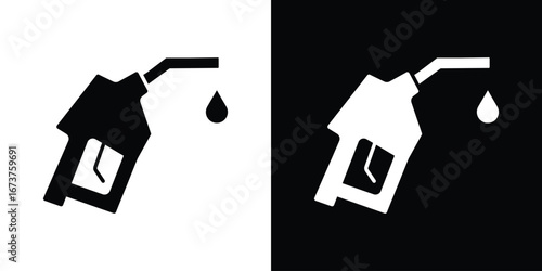 petrol icon symbol logo. Graphic template.