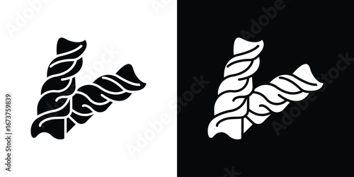 Pasta icon symbol logo. Graphic template.