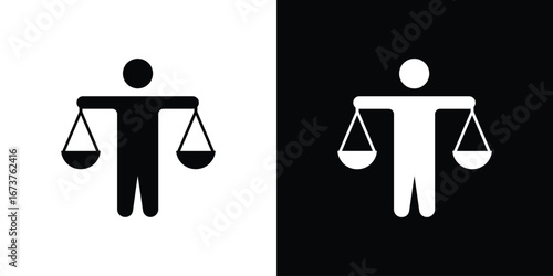 Ethics icon symbol logo. Graphic template.