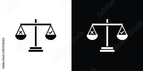 Ethics icon symbol logo. Graphic template.