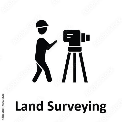  land surveying Vector Icon which can easily modify or edit
