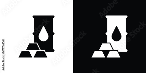 Commodity icon symbol logo. Graphic template.