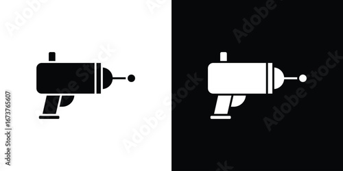 Blaster icon symbol logo. Graphic template.
