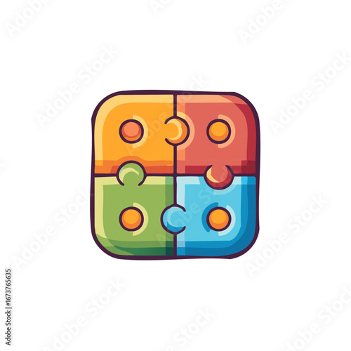 Connected colorful puzzle pieces forming a square shape collaboration unity solution teamwork connection