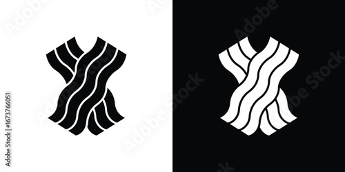 Bacon icon symbol logo. Graphic template.