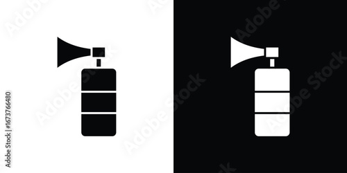 Air horn icon symbol logo. Graphic template.