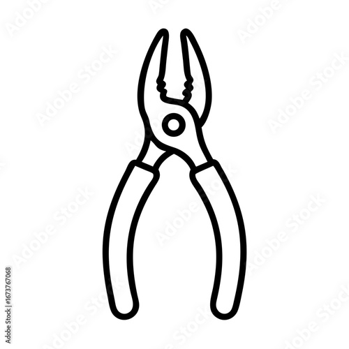 Home repair pliers icon transparent background