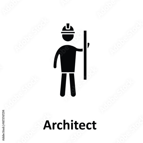 Architect Vector Icon which can easily modify or edit