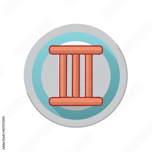 Stylized Roman numeral three symbol within a circular frame with gradient colors