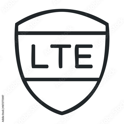 Understanding lte technology innovations applications and future trends in telecommunications. Outline vector illustration