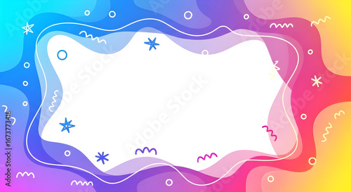 Abstract Blue Pink Gradient Fluid Background
