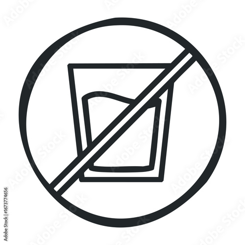 Preventing alcohol consumption awareness campaign urban areas infographic informative educational. Outline vector illustration