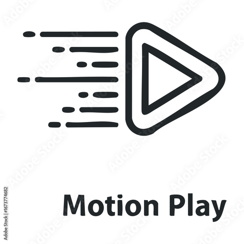 Dynamic motion play engaging animation techniques for creative projects digital space graphic design insightful perspective. Outline vector illustration