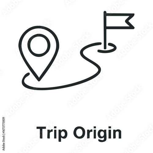 Planning your trip origin essential steps for successful travel anywhere guide digital informative. Outline vector illustration