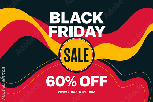 black friday sale discount offer promotion advertisement graphic design banner poster