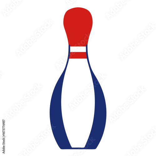 bowling pins isolated on white