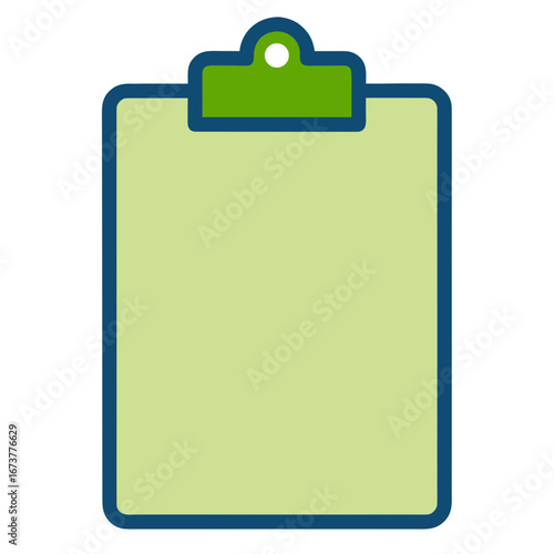 clipboard with paper clip