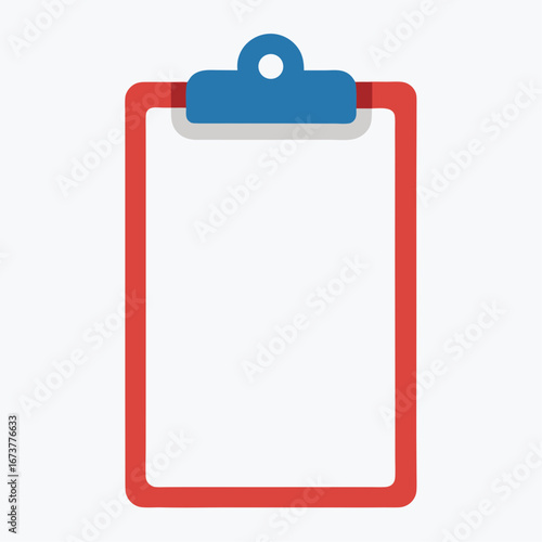 clipboard with blank paper