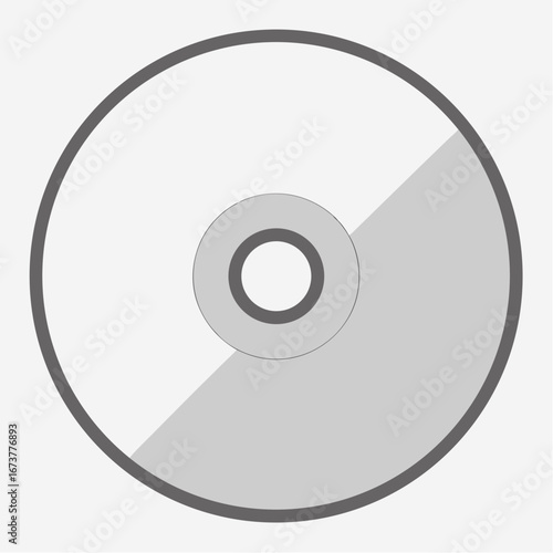 vector illustration of a cd