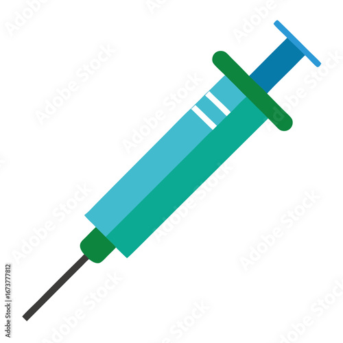 syringe isolated on white background