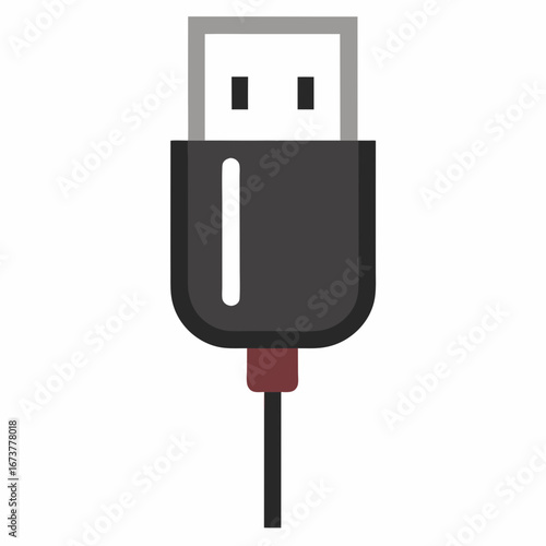 usb flash drive isolated
