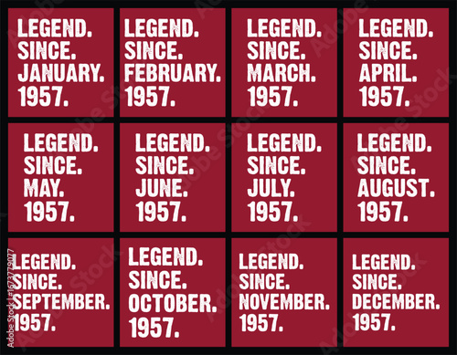 Born in 1957 t shirt design