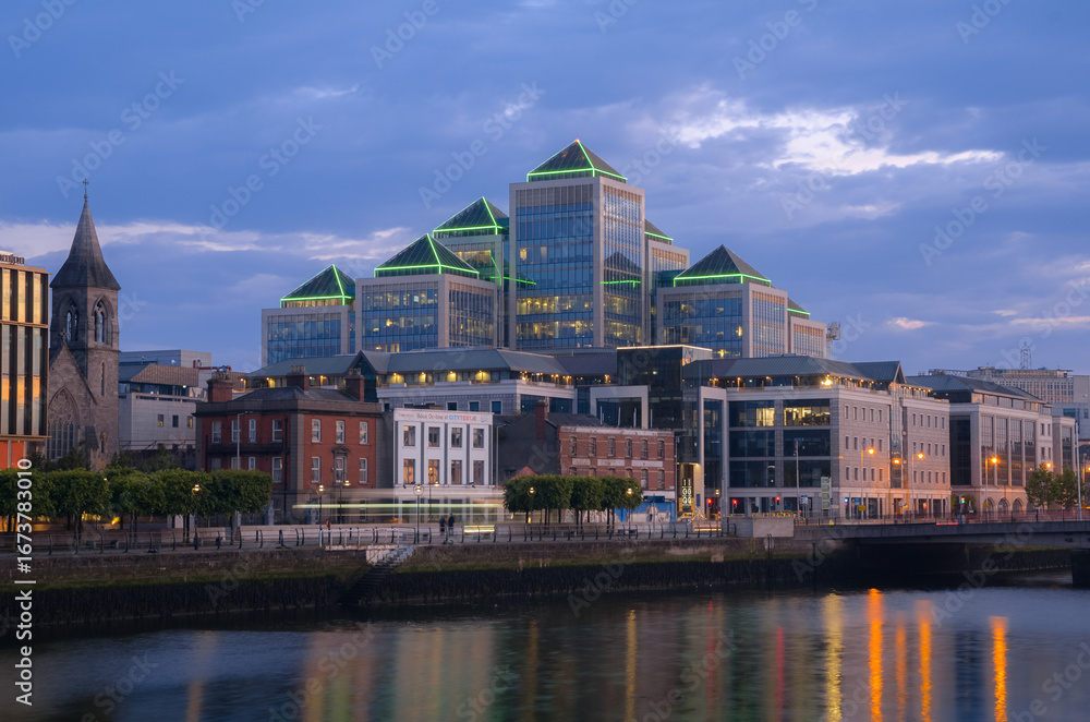 Naklejka premium Dublin City, Ireland