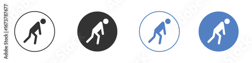 Tired icon simple minimalist Vector EPS