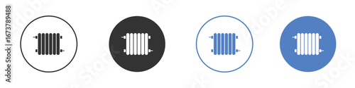 Radiator icon simple minimalist Vector EPS