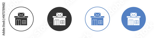 Post office icon simple minimalist Vector EPS