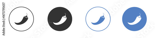 Chili icon simple minimalist Vector EPS