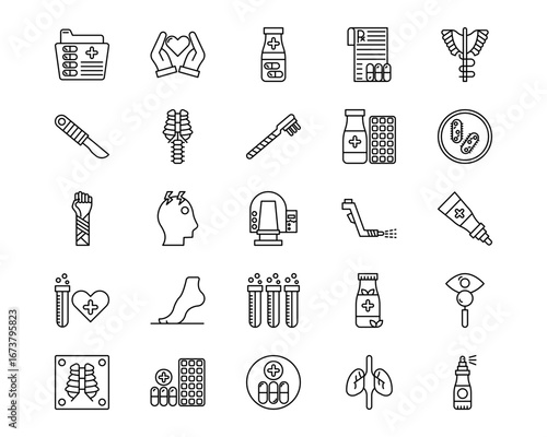 Medical Line Vector Icons