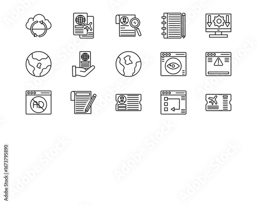 Business and HR Line Vector Icons