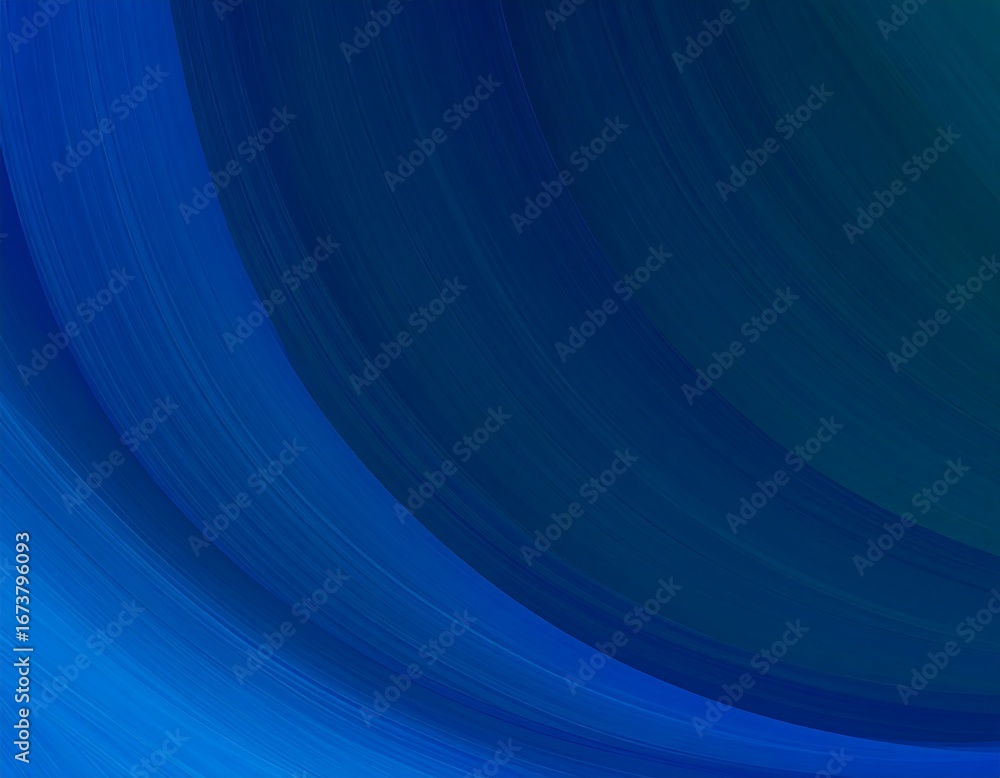 Fototapeta premium Abstract, vibrant blue curves