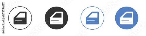 car door icon simple minimalist Vector EPS