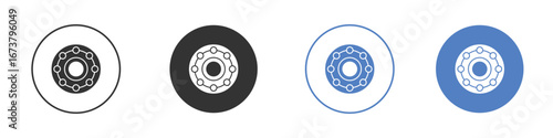 Car bearing icon simple minimalist Vector EPS