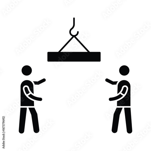 crane lifter Vector Icon which can easily modify or edit