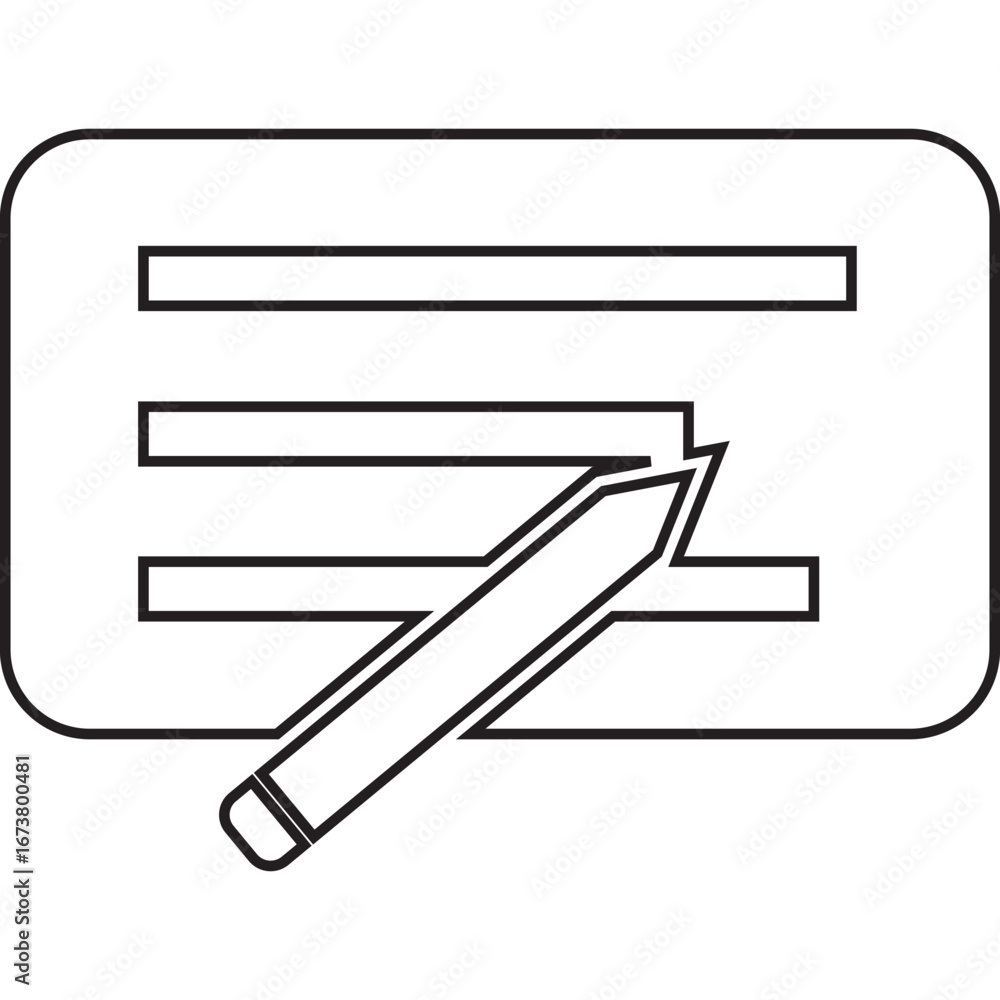 Naklejka premium clipboard with pencil