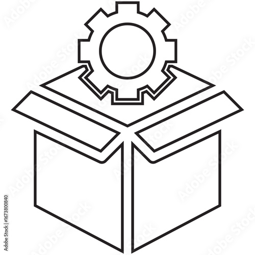 hand drawing a box