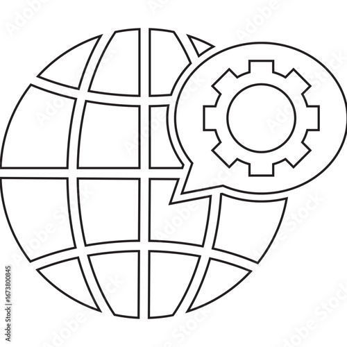 hand holding globe icon