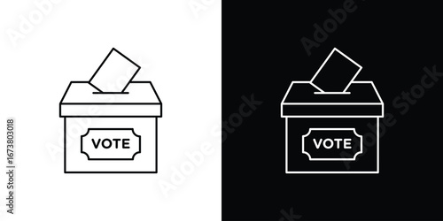 Voting icon Clip Art design. Line icons