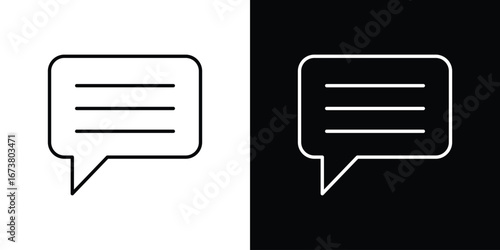 Text icon Clip Art design. Line icons