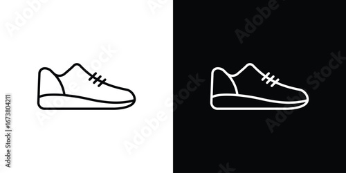 Shoes icon Clip Art design. Line icons